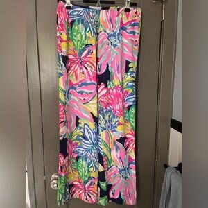 Lilly Pulitzer Resort Navy Travelers Palm Georgia May Palazzo Pant